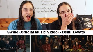 Swine  Demi Lovato Official Music Video I REACTION  TWIN WORLD [upl. by Thalassa480]