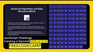 FreeCodeCamp JavaScript Algorithms and Data Structures  Challenge Pyramid Generator Part 3 [upl. by Khoury]