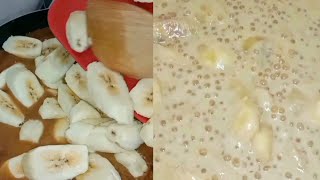 MASARAP NA MERYENDASABA RECIPEGINATAANGSAGO RECIPE [upl. by Hodosh]