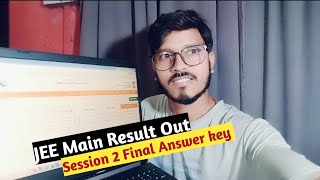 JEE Main 2024  Session 2 Result date Out 🔥 Final Answer key April Official update jeeresult2024 [upl. by Stoecker]