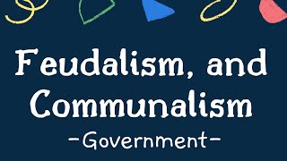 GOVERNMENT EP8 Feudalism and Communalism  High School government  SS1 1st Term Government [upl. by Moira]