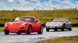 TVR Tuscan vs TVR Sagaris  Fifth Gear [upl. by Aihsat]