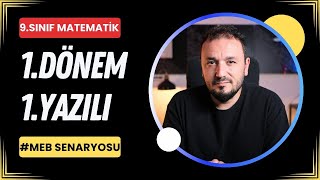 9Sınıf Matematik  1Dönem 1Yazılı Soruları [upl. by Brianne]