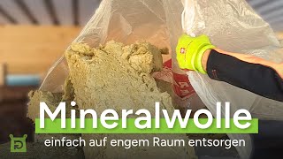 Mineralwolle einfach auf engem Raum entsorgen mit Sammelsack  Big Bag Puhm [upl. by Maer]