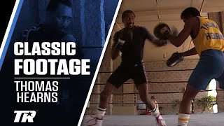 THOMAS HEARNS TRAINING WITH EMANUEL STEWARD  VINTAGE BOXING FOOTAGE [upl. by Ellon]