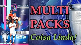 MARAVILHA de CROMOS 2x Multipacks Champions League 202324 Saquetas Topps [upl. by Sheaff]