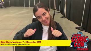 Alanna Masterson  German Comic Con Dortmund 2019 [upl. by Kore576]