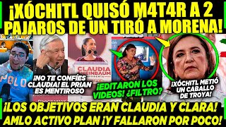 SÁBADAZO XÓCHITL QUISÓ M4T4R 2 PAJAROS DE UN TIRÓ ¡CLAUDIA Y CLARA MORENA ACTIVO LAS ALARMAS [upl. by Odlanier664]