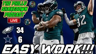 🦅 Philly Shakedown Podcast  Eagles RUN OVER Cowboys  Defense Is Fun To Watch [upl. by Llehcor]