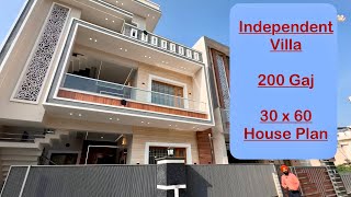 Modern House Design 30x60 Double Story 4 BHK Villa Best Interior Design House For Sale [upl. by Karie]