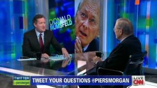 CNN Donald Rumsfeld on Iraq and Libya differences [upl. by Ahtaga]