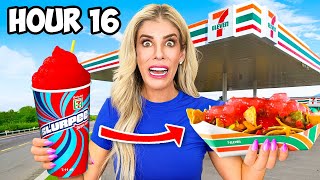 Eating Only 711 Food Hacks for 24 Hours [upl. by Lawton]