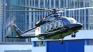 VIP Leonardo AW139 and Airbus H155 Helicopter Landing amp Takeoff [upl. by Nurav837]