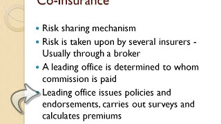 Coinsurance and Reinsurance  Insurance Practice [upl. by Nylloh]