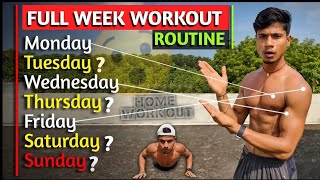 BEST WORKOUT PLAN  कम उम्र वालों के लिए पुरे हफ्ते का Workout Routine  Age1420 Juniorfitness [upl. by Beau]