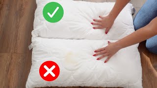 Remove Yellow Stains from Pillows Without Washing Them [upl. by Silecara149]