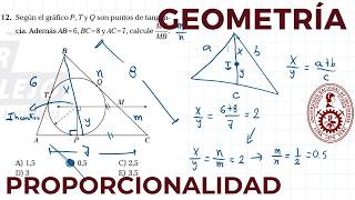 ANUAL 2024 Sem 18 Geometría PROPORCIONALIDAD DE SEGMENTOS [upl. by Rabi]