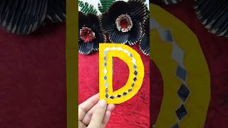 Making Cardboard Letters  Letter D diy craft cardboard letter alphabet ytstudio shorts [upl. by Volny]