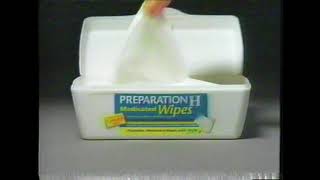 Preparation H Medicated Wipes Commercial 2002 [upl. by Piggy411]