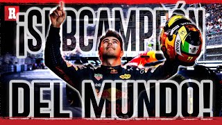 ¡CHECO ES LEYENDA  Sergio PÉREZ es SUBCAMPEÓN DEL MUNDO [upl. by Xella48]