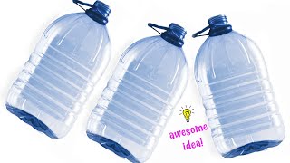 3 LOVELY WAYS TO RECYCLE THE BIG PLASTIC BOTTLES [upl. by Smart]