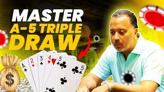 A5 Triple Draw Poker Tutorial Complete Guide for Beginners and Pros  MIX GAME POKER TUTORIAL [upl. by Duwalt363]