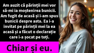 Am auzit că părinții mei vor sămi ia moștenirea bunicii Am fugit de acasă și iam spus bunicii [upl. by Aidua]