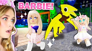 Playing Rainbow Friends Chapter 2 With Barbie Roblox [upl. by Anned666]