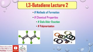 Butadiene Lecture 2 Methods of formation and Chemical Properties [upl. by Raimund768]