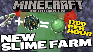 SLIME FARM with NEW Potion of Oozing in Minecraft Bedrock 121  Over 12K Slime BallsHour [upl. by Margalo]