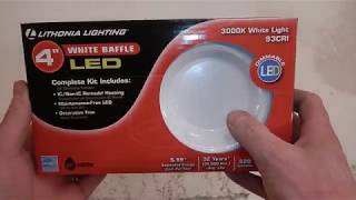 lithonia Recessed Lighting Kit Install for remodel [upl. by Hsizan]