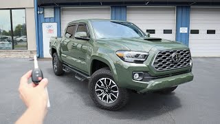 2021 Toyota Tacoma TRD Sport 6 Speed Manual Start Up Test Drive Walkaround and Review [upl. by Alidus98]