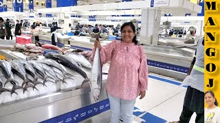 Inside Dubai fish meat fruits and vegetables market water from market in Tamil  Mango J [upl. by Enirac]