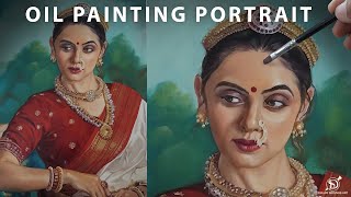 Oil Painting Time Lapse12  Dulam Srinivas [upl. by Naej]