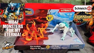 Schleich  Eldrador Creatures Fire Kraken vs Ice Bug Review [upl. by Simmie133]