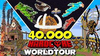 I Survived 40000 Days in Hardcore Minecraft World Tour [upl. by Irim]