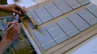 How to make a Solar Panel  Wiring Soldering and Cell Layout  Explained Simply [upl. by Nauqyaj]