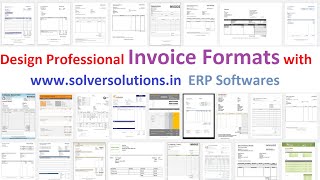 Basics of Bill Format Designs using Crystal Reports with wwwsolversolutionsin ERP Softwares [upl. by Levesque]