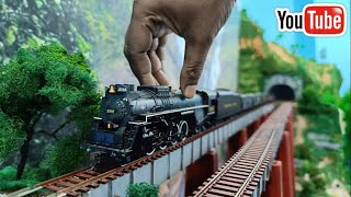 Miniature Steam Engine  HO Scale 284 Berkshire 2705 CampO Kanawha Steam Loco  train videos [upl. by Llevaj]