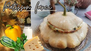 ✨️🎃Patisson Farci Recette Facile Rapide Fromage BÉCHAMEL [upl. by Bergen]