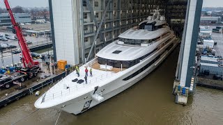 Oceanco launched the 105m 344ft H3 yesterday [upl. by Celio]