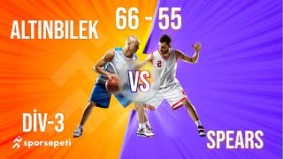 Altınbilek  Spears  Div 3  Sporsepeti Basketbol Ligi [upl. by Ykceb]