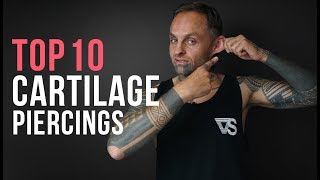 Top 10 Cartilage Piercings  UrbanBodyJewelrycom [upl. by Smiga186]