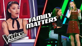 Singing FAMILY MEMBERS steal the show  The Voice Best Blind Auditions [upl. by Gyatt]