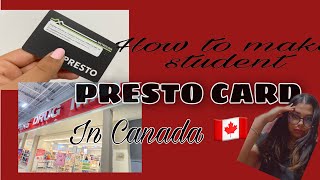 How to get student discount on presto card  Student Benefits👩‍🎓 Canada 🇨🇦 [upl. by Leahcar]