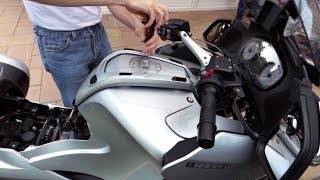 BMW R1200RT fueltank adjustment [upl. by Yerffoej]