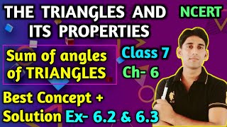 Angle sum property of Triangle  introduction class 7ncert maths Ch6 [upl. by Rodrigo432]