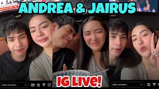 ANDREA ANGELES AND JAIRUS AQUINO INSTAGRAM LIVE 030522 [upl. by Anemaj978]