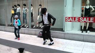 Michael Jackson impersonator in Stockholm [upl. by Amadis]