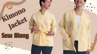 Learn How to Make a Kimono Jacket with this Free Pattern and Sew Along [upl. by Nylatsyrk]